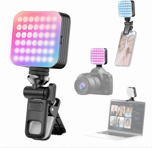 NOUVEAU D12S LED Lumière de Remplissage 2000MAH Pleine Couleur Multi - Port Portable Poche Vidéo RVB Lumière Largement Compatible LED Lumière - Smart Business Center
