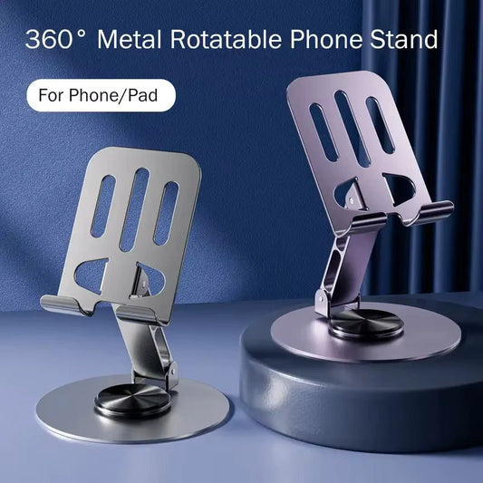 Support de téléphone portable et tablette pliable à rotation 360 de qualité universelle en alliage d'aluminium - Smart Business Center