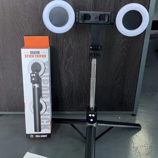 NOUVEAU Trepied selfie strick A 12 avec double lumière télécommande bluetooth 1.70 M - Smart Business Center